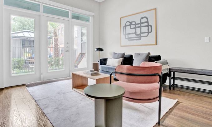 Mueller Apartamento | Tasteful Mueller 1BR w/ Pool, W/D & Gym, nr park, by Blueground