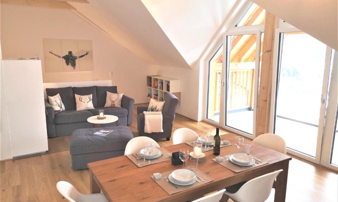 Tauplitz Apartamento | Tauplitz Panorama Apartment, 75qm, Balkon und Sauna
