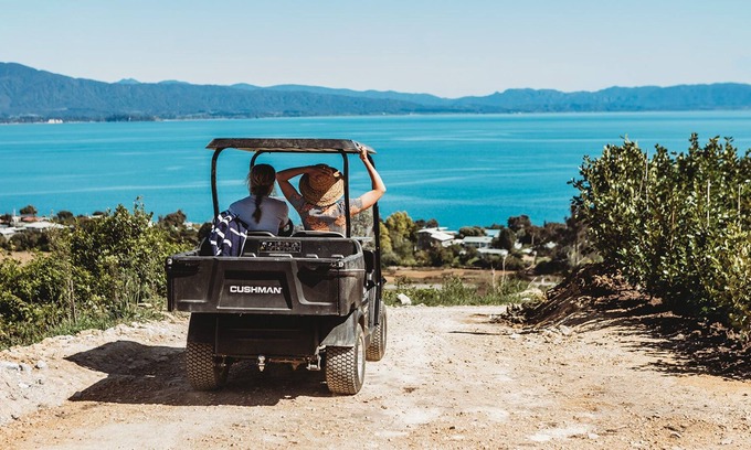 Tata Beach Cabina | Tent Kānuka - Luxury Eco Glamping with your own electric Buggy