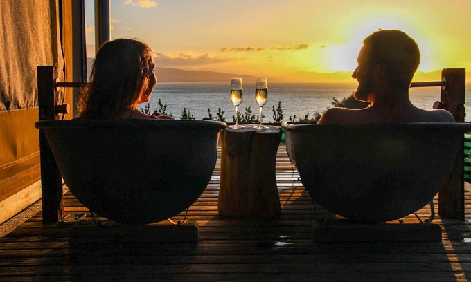 Tata Beach Cabina | Tent Korimako - Luxury Eco Glamping with your own electric Buggy