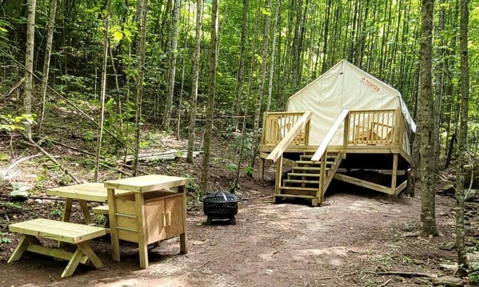 Gatlinburg - Pigeon Forge Alquiler De RV | Tentrr Signature Site - Happy Hollow Hideaway Glade site