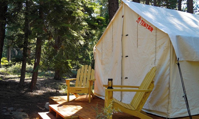 Tahoe Vista Alquiler De RV | Tentrr Signature Site - Tahoe Vista Forest - Aspen Camp Site