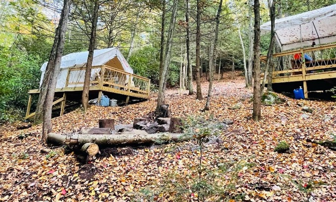 Jim Thorpe Alquiler De RV | Tentrr Signature Site - Bear Creek Falls Getaway - Coleman Outfitted Site