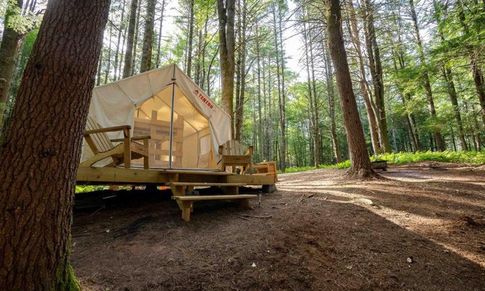 Kauneonga Lake Otro | Tentrr Signature Site-Say Hello 2 Heaven at Tentrr Catskill Retreat-Single Camp