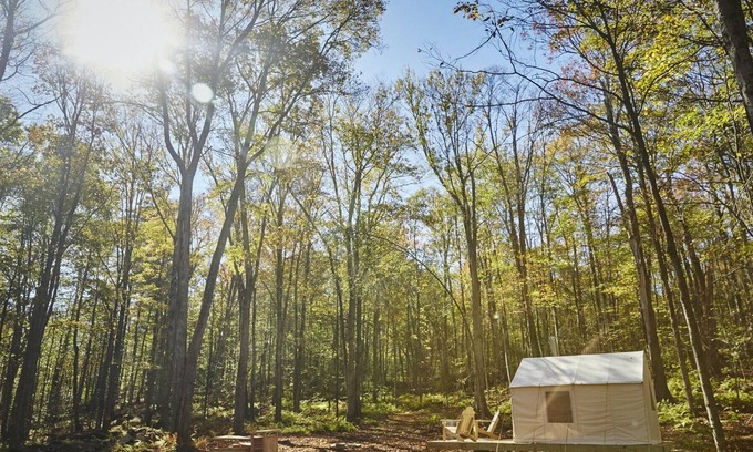 Mongaup Valley Alquiler De RV | Tentrr Signature Site - Swinging Bridge Sanctuary