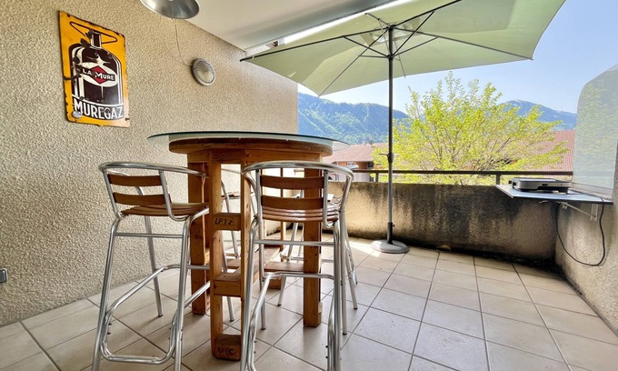 Bonneville Apartamento | Terrace, home cinema, Annecy Geneva 30mn