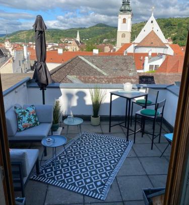 Krems an der Donau Apartamento | Terrassen Appartement über den Dächern von Krems