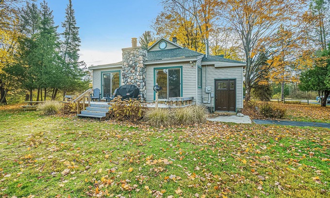 Thompsonville Casa | Terrific riverfront home near the slopes w/ firepit, free WiFi & five-acre lot