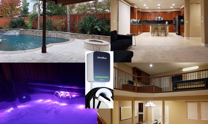West Sacramento Casa | Tesla EV Charger Solar heated Pool & Hot Tub Near UC Davis, Med Center, Airport