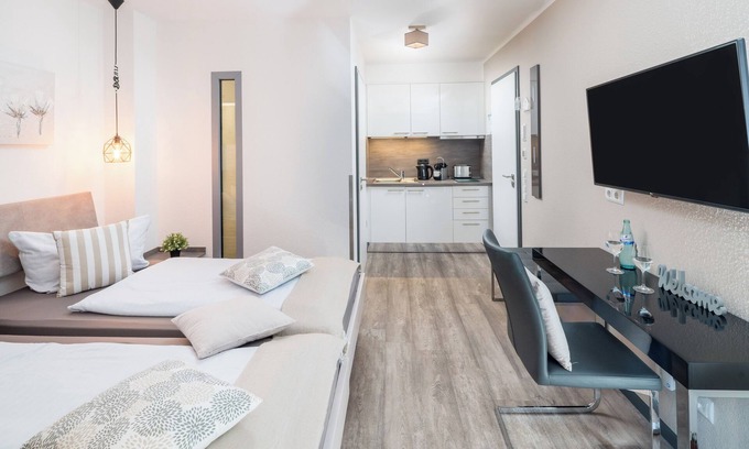 Bensheim Apartamento | La alternativa al hotel: apartamento con servicio de cocina / baño / hotel