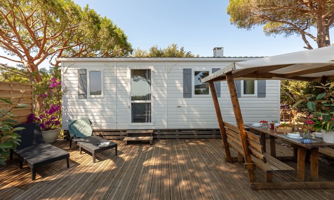 Giens Casa | Arbousier-Bungalow-Básico-Baño privado con ducha-Vista al Mar