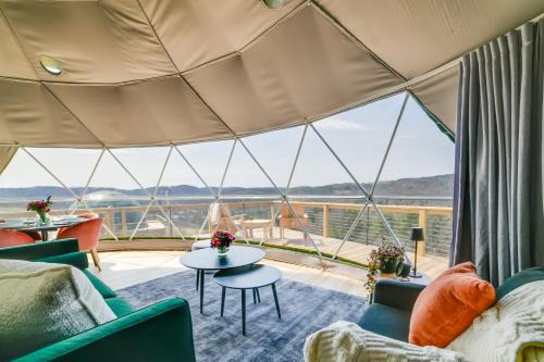 Franklin Apartamento | The Bear Dome with Barrel Hot Tub in Franklin!