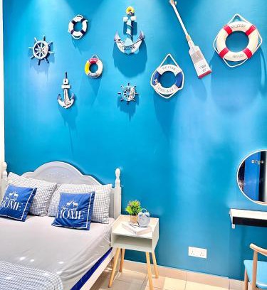 Sungai Pelek Casa | The Blue Memories Homestay with Mediterranean Style