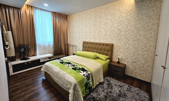 Kuching Apartamento | The Cozy Homestay @ Jazz Suite 4 Vivacity Megamall Kuching 3 bedroom 5 pax
