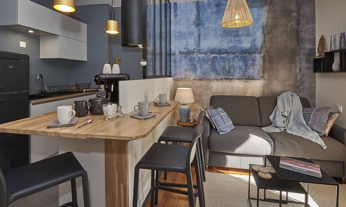 Quartier des Eaux-Claires Apartamento | Excelente T2 con terraza❤️ climatizada, bellamente decorada, tranquila # K6