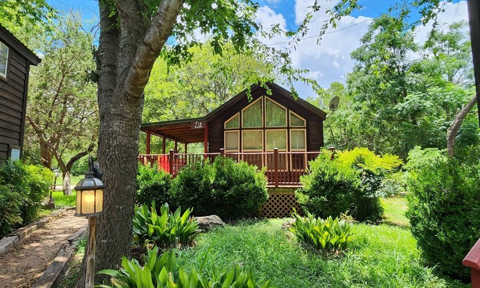 Fredericksburg Cabina | La cabaña de higos en las cabañas de huéspedes de la bodega Mendelbaum