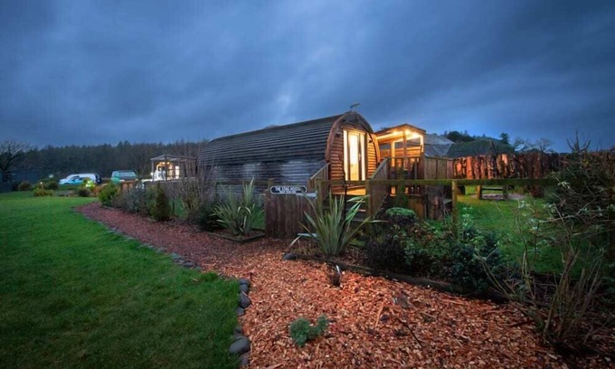 Newton Stewart Cabina | The Galloway Steading-The Stag Hoose Family cabin with Hot Tub