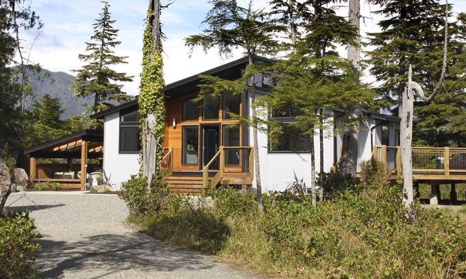 Tofino Casa | The Getaway, A contemporary home on private 2 acre waterfront property.