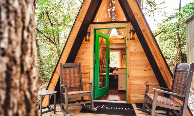 Rockbridge Apartamento | Glamping A-Frame |12 Acres |Couples Retreat|Nature