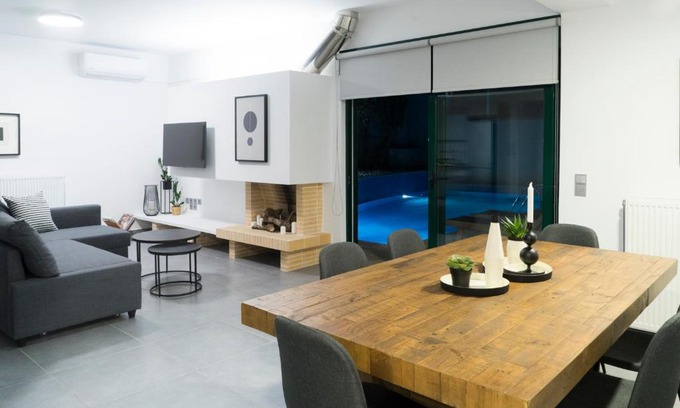 Porto Rafti Apartamento | The H Experience - The Blue Lounge with Swimming pool