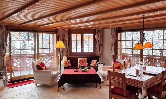 Alpe des Chaux Apartamento | The Haut Closel apartment is located 800 m from the Barboleuse gondolas which take you to the Gryon