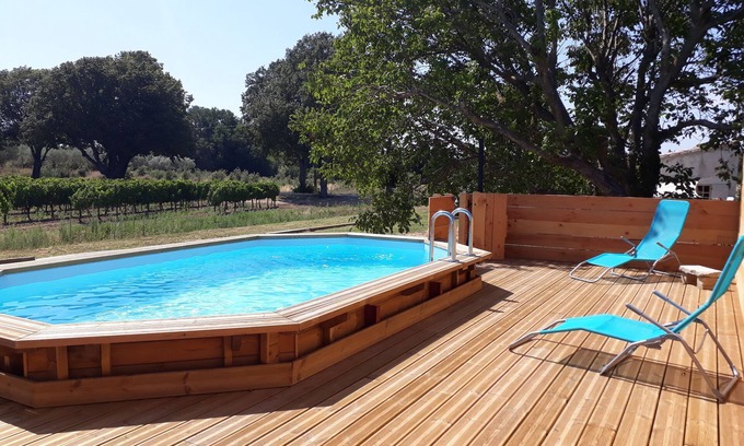 Chamaret Casa | La casita en las viñas con piscina