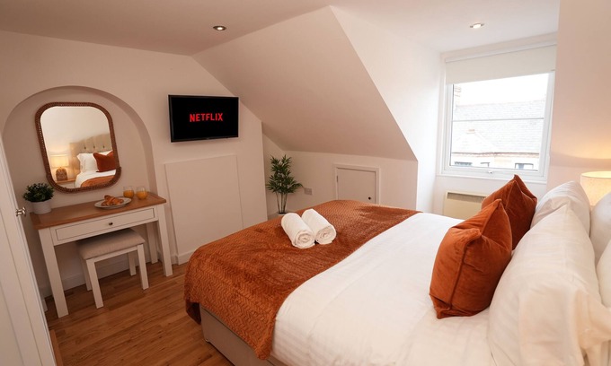 Mill Road Apartamento | The Loft King Bed Central Cambridge Apartment