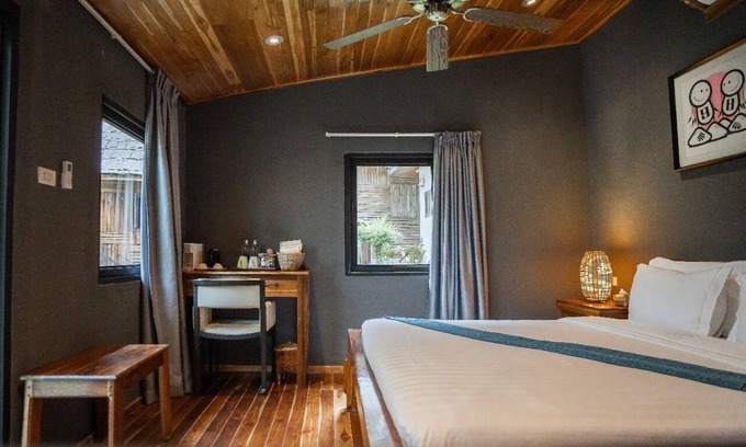 Luang Prabang Casa | The Namkhan Art Deluxe Family Room Luxurious Bungalow in the Nature