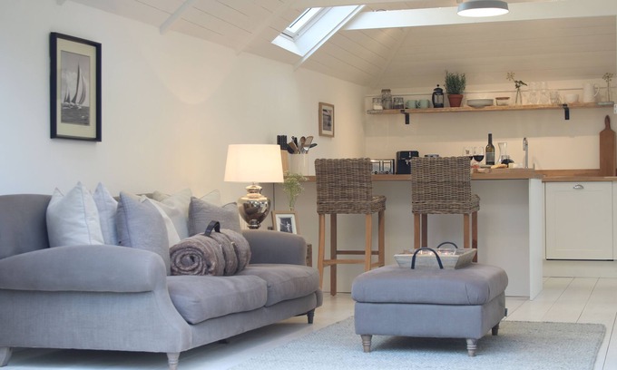 Croyde Cabaña | The Net loft @ Devonia Cottage Croyde, capacidad para 2 Jacuzzi privado