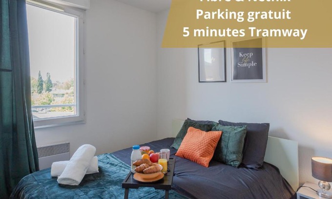 Blagnac Apartamento | The one - Cosy T2 Check-in 24/24 Fibre Parking