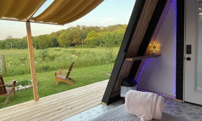 Bentonville Cabaña | The Penny Farthing A-Frame Glamping Unit