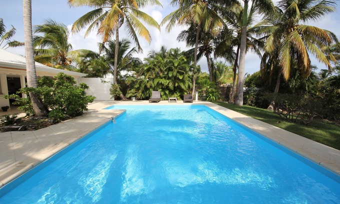 Saint-Francois Villa | Villa LES PALMIERS Piscina Vistas al mar Palmeras reales Guadalupe