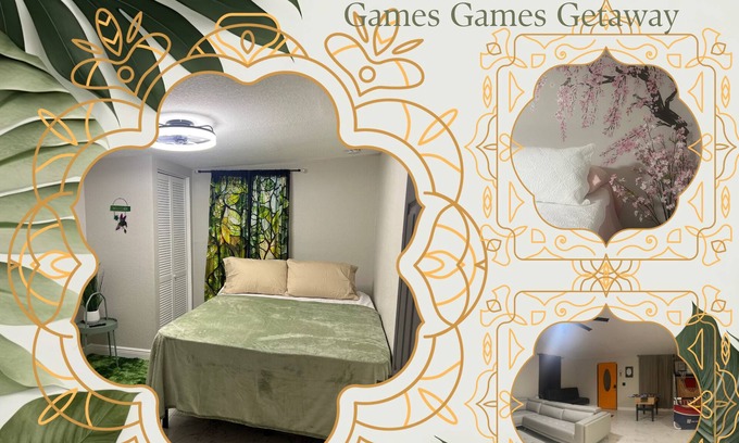 Southwest Orlando Casa | The Secret Garden Games Getaway 4 bedroom home