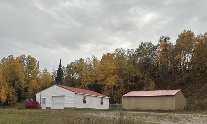 Wolverine Casa | The snow has arrived! Cook’s Getaway across from Snowmobile Trails