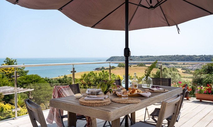 Paignton Chalet De Esquí | The Spinney - Large home, gym, amazing sea views