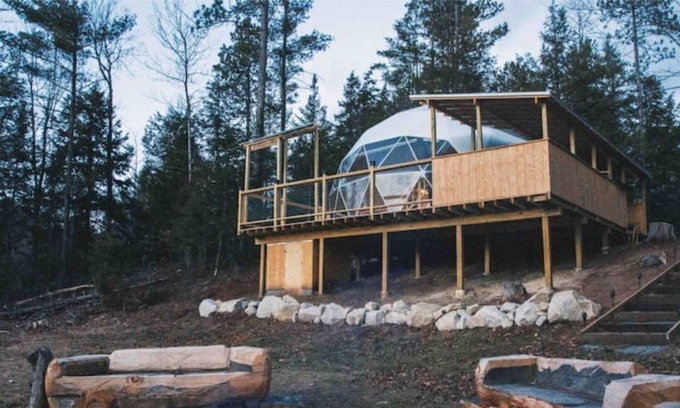 Buckfield Cabina | The Streamside Geodome