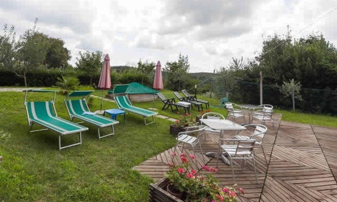 Arcugnano Apartamento | La casa transparente: Apartamento "Il Geranio" en Villa con piscina -M0240060013