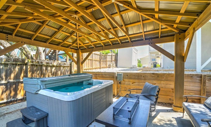Butler Beach Casa | The Turtle`s Nest | Coastal holiday escape- private hot tub!