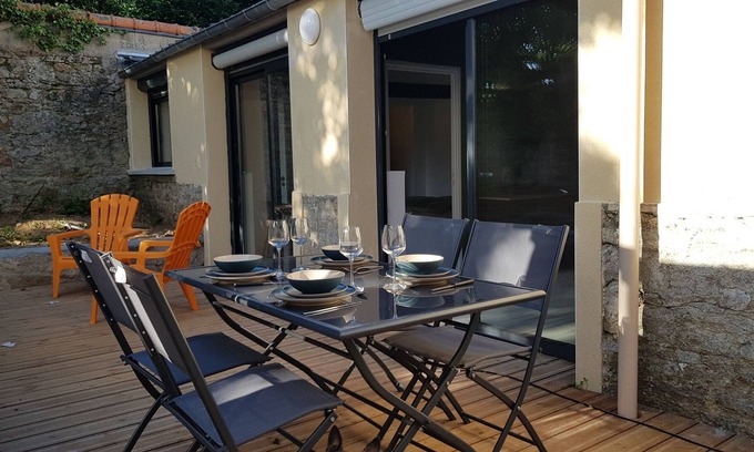 Pontivy Apartamento | El taller y su terraza.