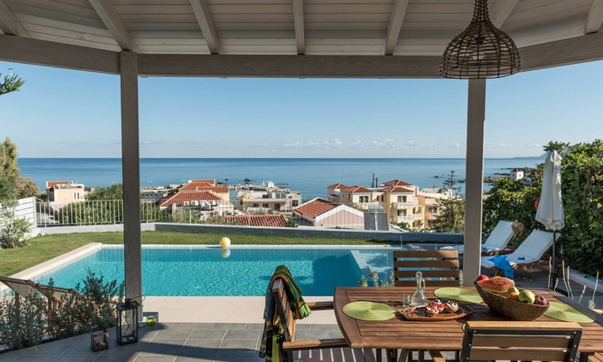 Kato Galatas Villa | thea thalassa - vista al mar