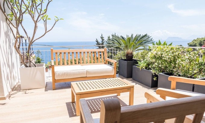Addaura Villa | Theater Apartments Mondello Villa with Sea View