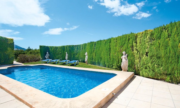 El Rafalet Villa | This 3-bedroom villa for up to 8 guests is located in Javea and has a private swimming pool, air-con