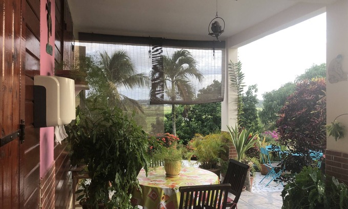 Morne-A-l'Eau Cama Y Desayuno | Casa de huéspedes con miles de flores