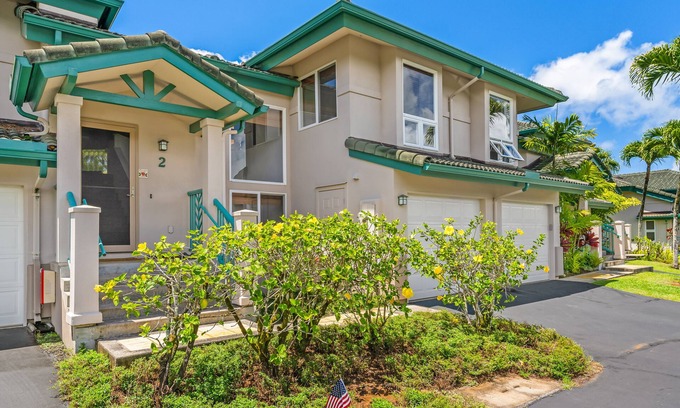 Kaiulani Casa | Three bed three bath luxurious townhome in gated Princeville community