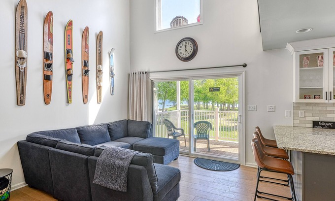 Mineral Casa | Three-story lakefront home w/ covered boat slip, and tennis/pickleball access