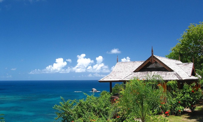 Cap Estate Cabaña | Escondite del Caribe romántico con vistas impresionantes ideal para dos