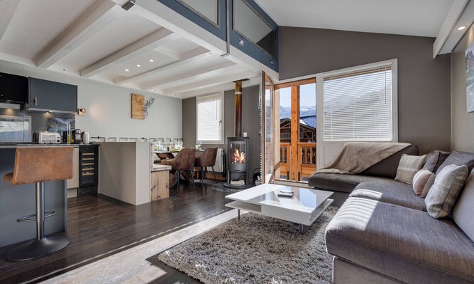 Tignes Apartamento | Tignes - Dúplex renovado, 3 habitaciones, cerca de pistas, aparcamiento incluido