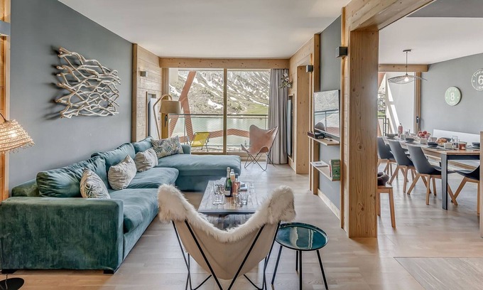 Tignes le Lac Apartamento | Tignes: Magnífico 5 habitaciones para 8 personas con balcón sur y servicios hoteleros