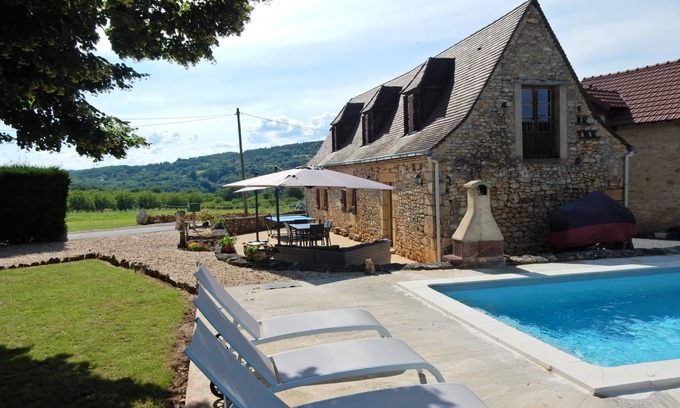 Saint-Leon-sur-Vezere Casa | Casa cerca del bosque St. Léon-sur-Vézère