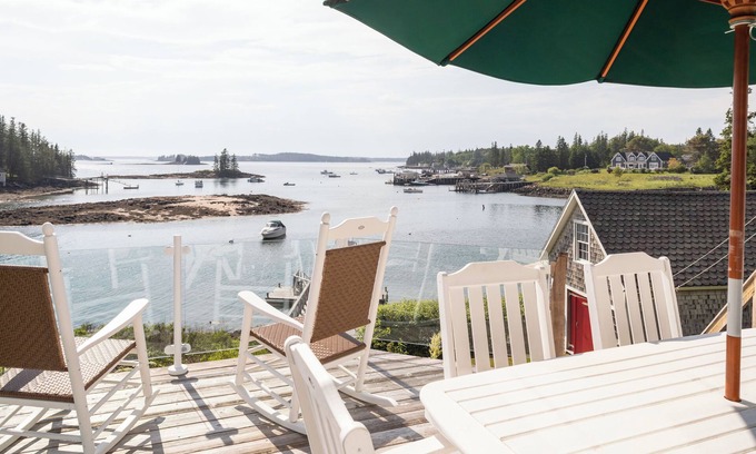 Port Clyde Cabaña | Días atemporales: Maine Coast Waterfront, Fisherman's Cottage con Deepwater Dock